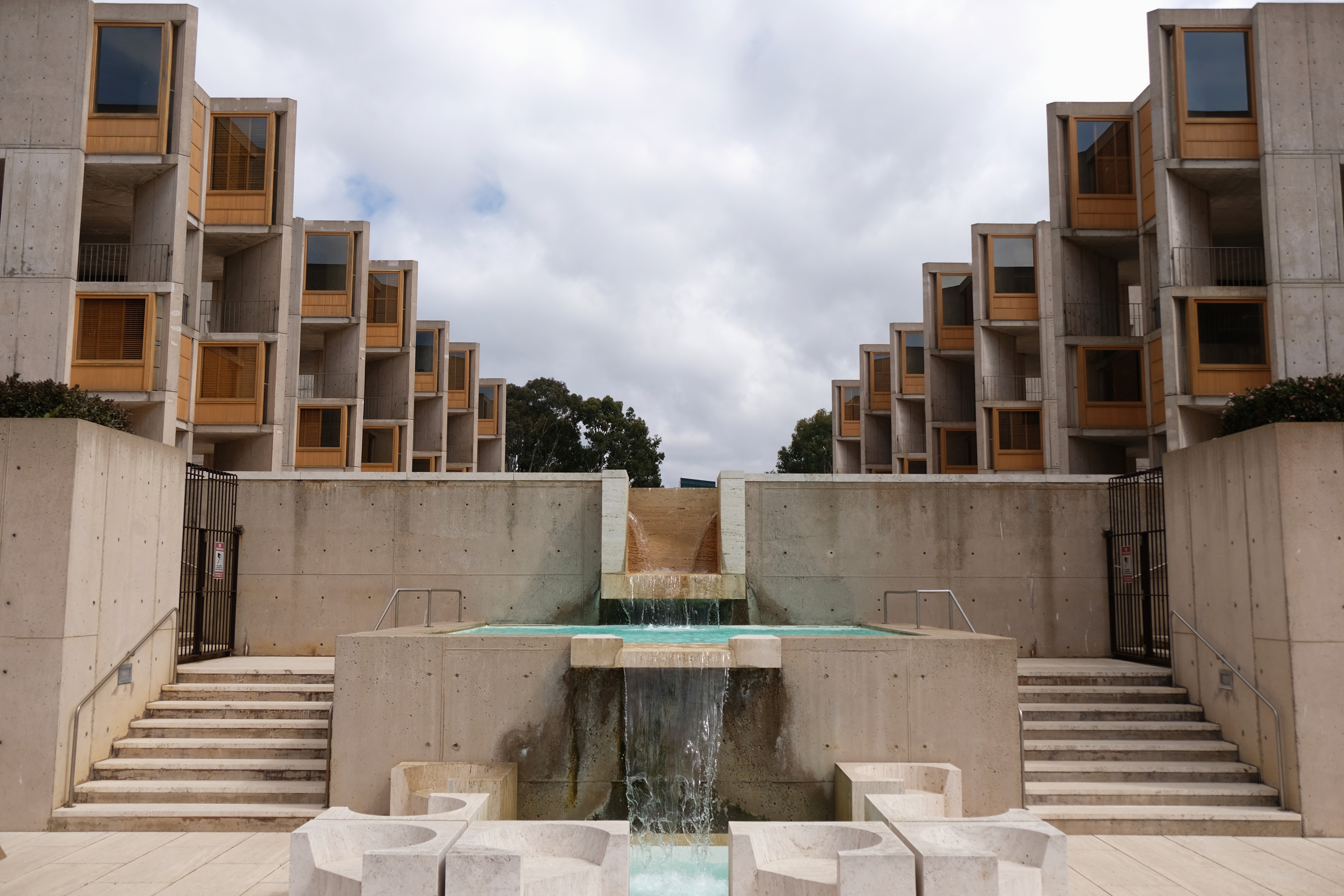 The Salk Institute courtyard with reflecting pool.