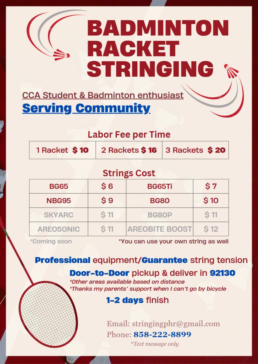 The flyer I made and handed out at the rec center last summer.